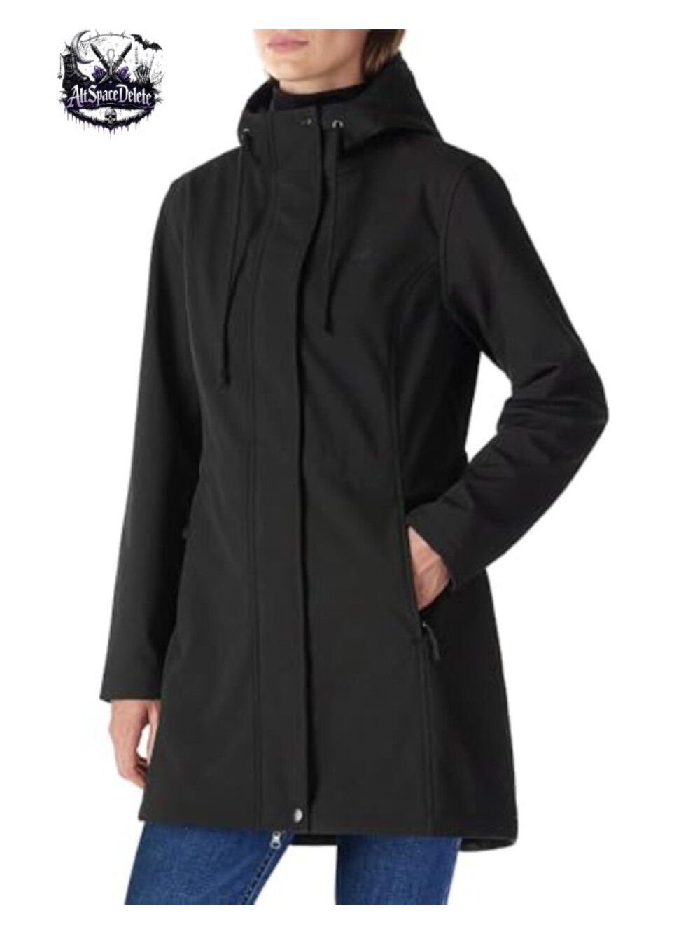 Waterproof Fleece Lined Hooded Softshell Rain Coat Windbreaker